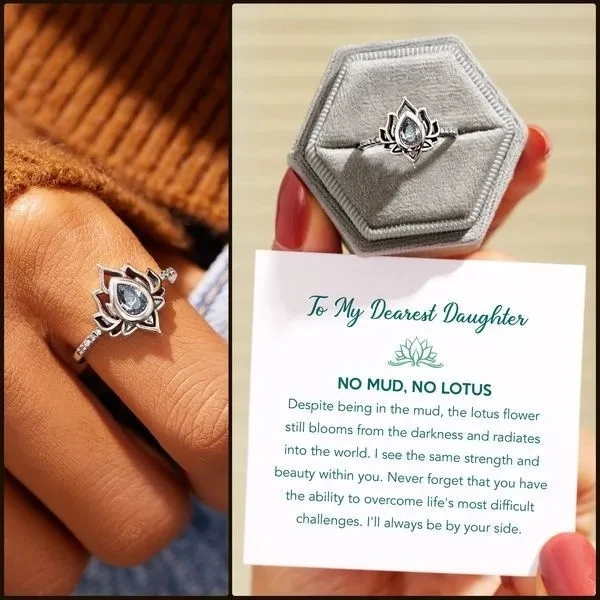 Women's Lotus Ring Natural Sapphire Diamond Ring Bohemian Retro Ring Engagement Mother's Day Christmas Jewelry Gift Ring 
Women's Lotus Ring Natural Sapphire Diamond Ring Bohemian Retro Ring Engagement Mother's Day Christmas Jewelry Gift Ring