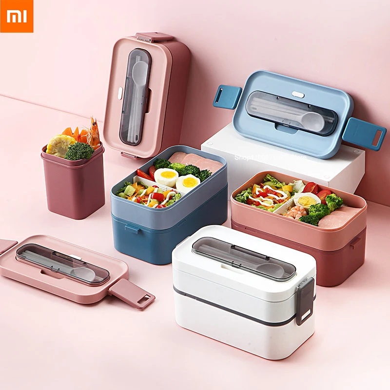 Портативный контейнер Xiaomi Double bento, уличный герметичный Ланч-бокс в японском стиле с отделением для охлаждения еды
Портативный контейнер Xiaomi Double bento, уличный герметичный Ланч-бокс в японском стиле с отделением для охлаждения еды