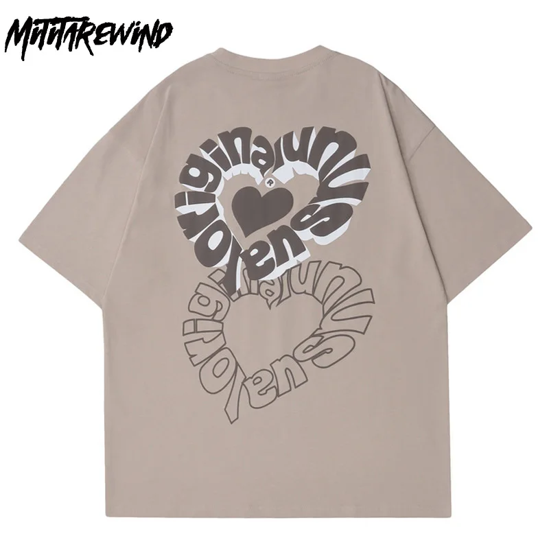 Summer Oversized T Shirt Casual Hip Hop Streetwear Heart Letter Printed Short Sleeve O-neck Lovers T-shirts Khaki Black Tops Tee
Summer Oversized T Shirt Casual Hip Hop Streetwear Heart Letter Printed Short Sleeve O-neck Lovers T-shirts Khaki Black Tops Tee