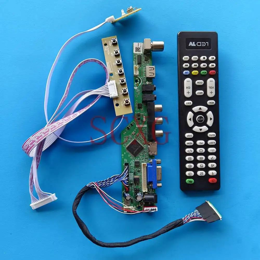 Monitor Driver Board DIY Kit Fit LP133WH2-TLM4 VGA AV USB HDMI-Compatible LVDS 40 Pin 13.3" 1366 768 Analog TV Signal Laptop
Monitor Driver Board DIY Kit Fit LP133WH2-TLM4 VGA AV USB HDMI-Compatible LVDS 40 Pin 13.3" 1366 768 Analog TV Signal Laptop