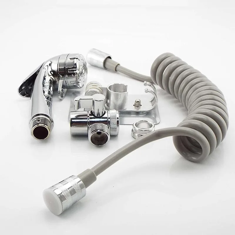 Toilet Hand Held Bidet Spray Shower Head set system with spring Hose wall Holder portable Douche Kit Valve Bathroom Sprayer Tap
Toilet Hand Held Bidet Spray Shower Head set system with spring Hose wall Holder portable Douche Kit Valve Bathroom Sprayer Tap