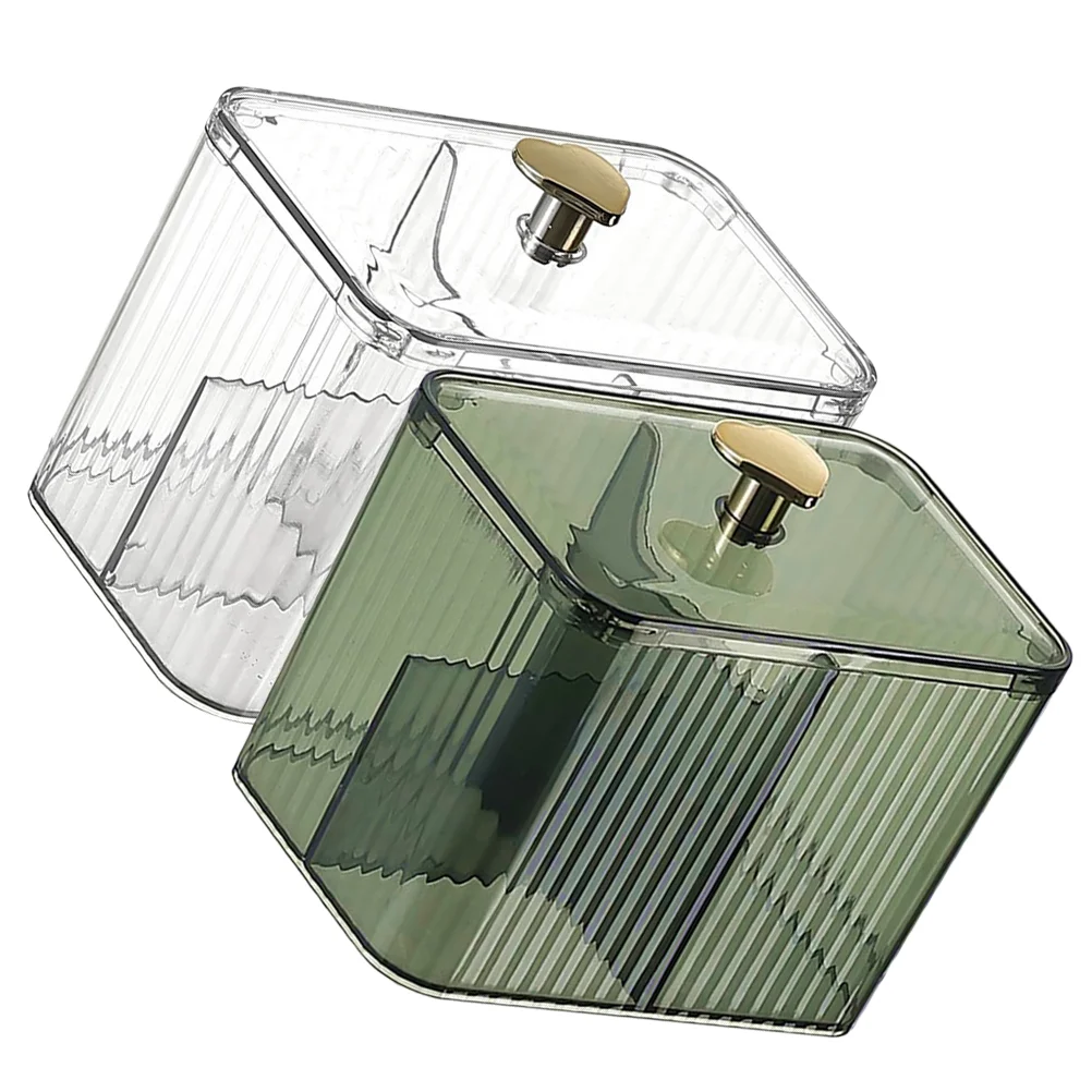 2Pcs Cotton Swab Holder Cotton Pads Holder Makeup Organizer Compartment Cotton Swab Holder 
2Pcs Cotton Swab Holder Cotton Pads Holder Makeup Organizer Compartment Cotton Swab Holder