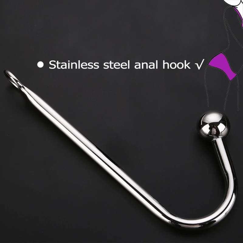 

Metal Butt Hook Dilator Prostate Massager Anal Hook Stainless Steel Sexy Toys for Man Chastity Device Anal BDSM Gay Fetish Toys