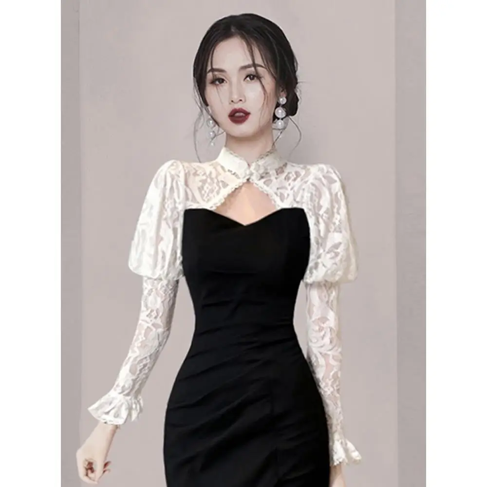 Elegant Lady Le Dress Women's Long Sleeve Slim Fit Modified Cheongsam 2022 New Young Style Girl Dress
Elegant Lady Le Dress Women's Long Sleeve Slim Fit Modified Cheongsam 2022 New Young Style Girl Dress