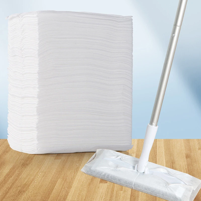 

100pcs 20*30cm Disposable MicroFibre Electrostatic Floor Cloths Dust Removal Mop Paper Floor Cleaning Wipes for Flat Swivel Mop