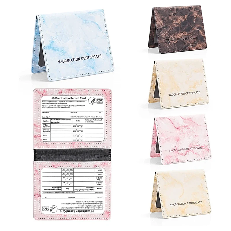 6 Pack Vaccine Card Holder Protector 4 X 3 Inch CDC Vaccination Card Protector Holder, PU Leather Vaccine Record Holder
6 Pack Vaccine Card Holder Protector 4 X 3 Inch CDC Vaccination Card Protector Holder, PU Leather Vaccine Record Holder