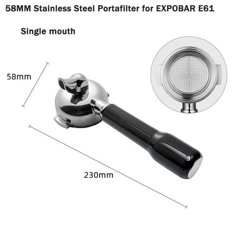 Держатель ручки фильтра для кофемашины из нержавеющей стали 58 мм
Держатель ручки фильтра для кофемашины из нержавеющей стали 58 мм