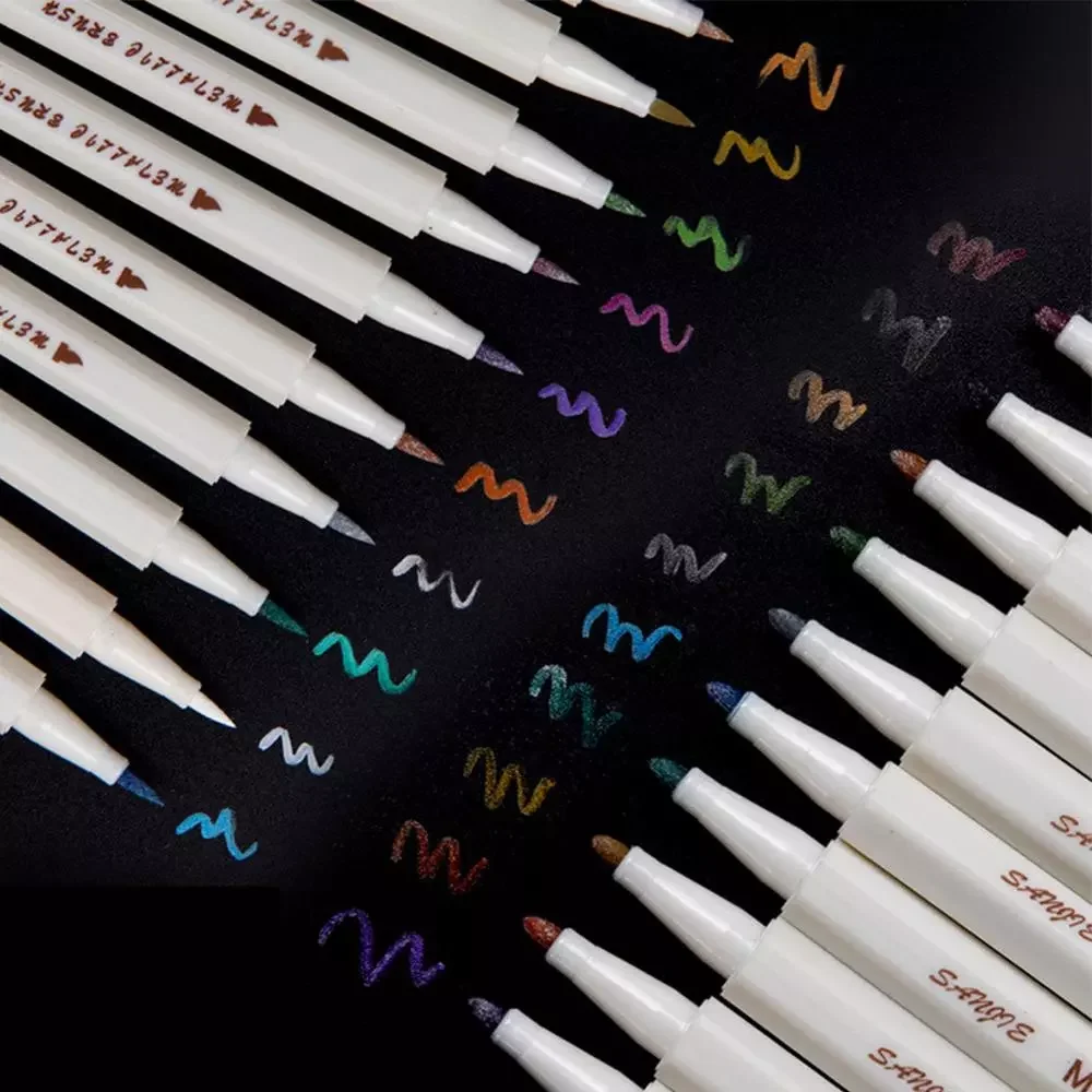 Metallic Colored Ink Water Chalk Pen for Scrapbook Photo Album Drawing Painting Watercolor Art Marker Pen Stationery
Metallic Colored Ink Water Chalk Pen for Scrapbook Photo Album Drawing Painting Watercolor Art Marker Pen Stationery