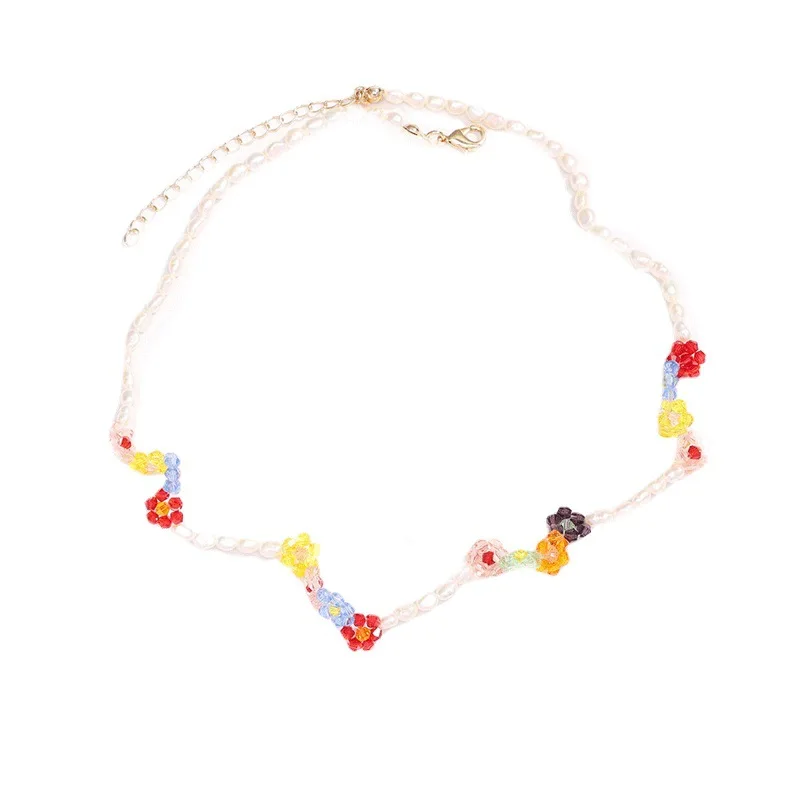 Freshwater Pearl Necklace Colorful Beads Flowers Vintage Jewelry for Women Spring Summer
Freshwater Pearl Necklace Colorful Beads Flowers Vintage Jewelry for Women Spring Summer