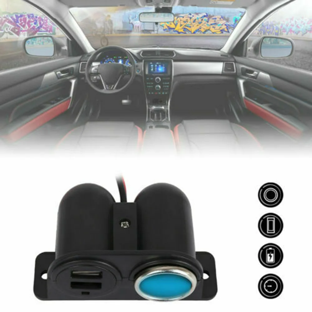 12V/24V Car Cigarett Lighter Socket Splitter Charger Power Adapter Two USB Port Car Accessories High Quality Car Charger
12V/24V Car Cigarett Lighter Socket Splitter Charger Power Adapter Two USB Port Car Accessories High Quality Car Charger