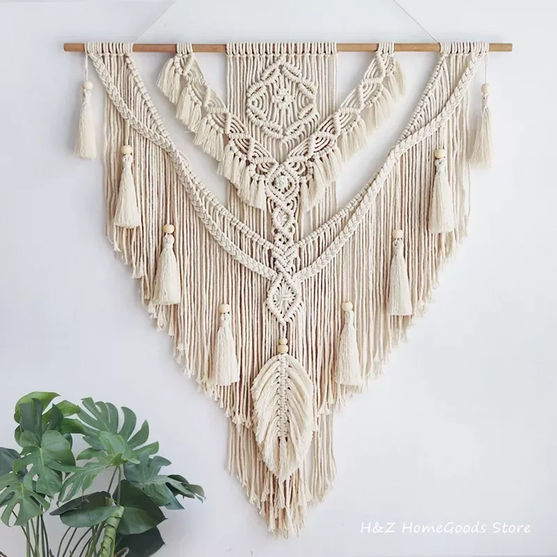 Nordic Bohemian Macrame Wall Hanging Tassel Boho Tapestry Hand-Woven For Home Decor Livingroom Bedroom Room House Decoration
Nordic Bohemian Macrame Wall Hanging Tassel Boho Tapestry Hand-Woven For Home Decor Livingroom Bedroom Room House Decoration