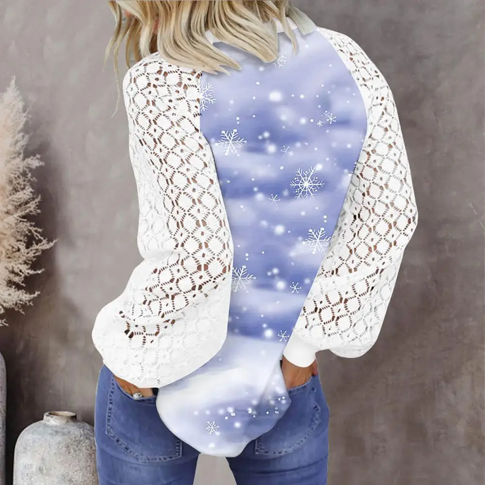 Trendy Women Christmas T-shirt Lace Patchwork Christmas Tree Lady Xmas T-shirt Cartoon Lady Xmas T-shirt for Christmas Party
Trendy Women Christmas T-shirt Lace Patchwork Christmas Tree Lady Xmas T-shirt Cartoon Lady Xmas T-shirt for Christmas Party