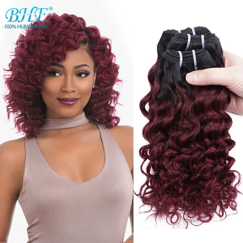 BHF Ombre Curly Human Hair Bundles Deep Waves 200g 4Pcs Double Drawn Brazilian Hair Bundles 8 Inch To 14 Inch 
BHF Ombre Curly Human Hair Bundles Deep Waves 200g 4Pcs Double Drawn Brazilian Hair Bundles 8 Inch To 14 Inch