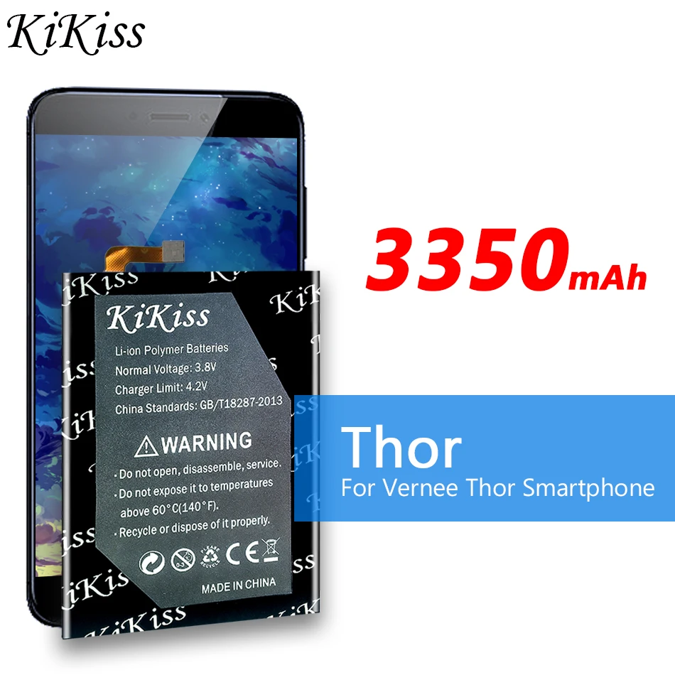 Battery For Vernee Thor KiKiss Battery High Quality 3350mAh SD435774PE Replacement Battery
Battery For Vernee Thor KiKiss Battery High Quality 3350mAh SD435774PE Replacement Battery