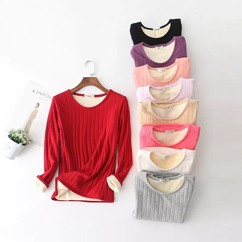 2022NEW Winter Warm T Shirt Thick Fleece Thermal Underwear O Neck Long Sleeve Basic Tee Shirt Tops 122569WTA
2022NEW Winter Warm T Shirt Thick Fleece Thermal Underwear O Neck Long Sleeve Basic Tee Shirt Tops 122569WTA