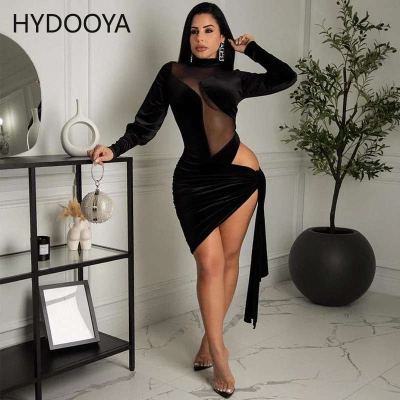 Elegant Blue/Black/Red Mesh See Through Velvet Long Strap Knee Length Dress Womens Waist Band Cut Out Party Dresses Club Outifts
Elegant Blue/Black/Red Mesh See Through Velvet Long Strap Knee Length Dress Womens Waist Band Cut Out Party Dresses Club Outifts