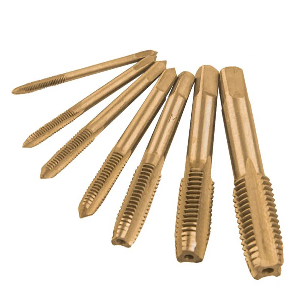 7pcs M3-M12 HSS Machine Thread Metric Plug Tap Drill Bits Hand Tapping Tools Drilling Tap Bits Thread Screw Tools
7pcs M3-M12 HSS Machine Thread Metric Plug Tap Drill Bits Hand Tapping Tools Drilling Tap Bits Thread Screw Tools