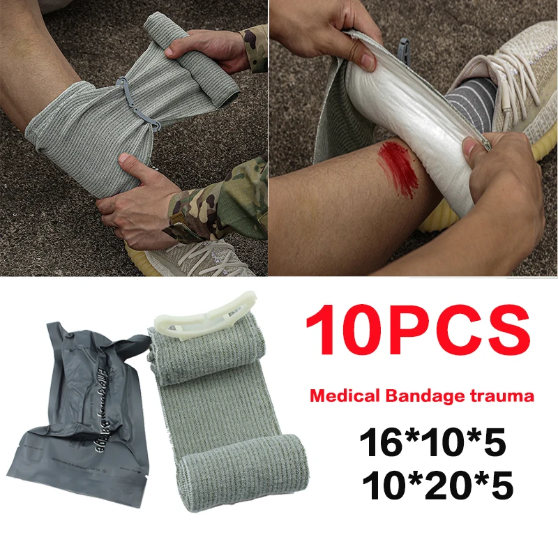 Outdoor Sport Trauma Bandage Russia Traumatic First Aid Wound Tourniquet 10/20PCS Israeli Medical Sterile Bandag Survival Gear
Outdoor Sport Trauma Bandage Russia Traumatic First Aid Wound Tourniquet 10/20PCS Israeli Medical Sterile Bandag Survival Gear