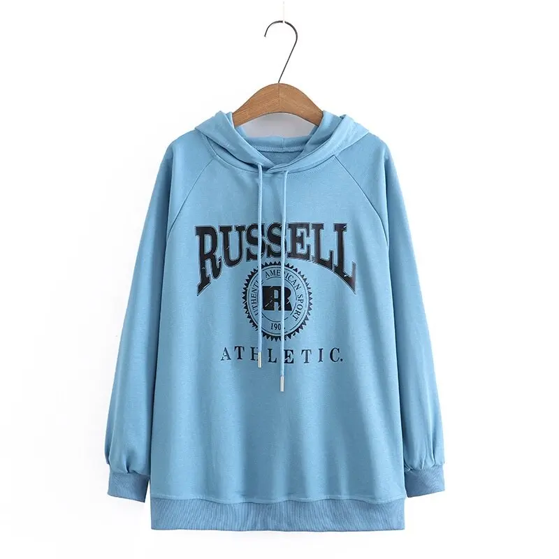 Plus Size XL-4XL Women's Spring Autumn Hooded Hoodies Long Sleeved Letter Printed A-line Outerwear
Plus Size XL-4XL Women's Spring Autumn Hooded Hoodies Long Sleeved Letter Printed A-line Outerwear