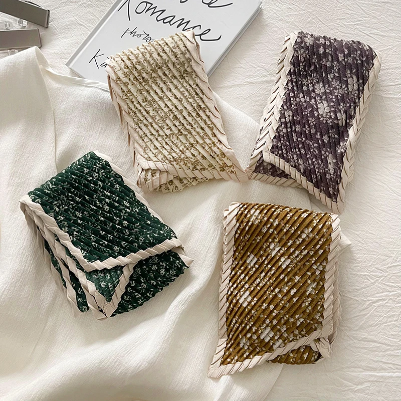 Luna&Dolphin French High Quality Pressure Wrinkled Small Silk Scarf Little Flower Bag Headband Wild Decorative Ribbon Waistband 
Luna&Dolphin French High Quality Pressure Wrinkled Small Silk Scarf Little Flower Bag Headband Wild Decorative Ribbon Waistband