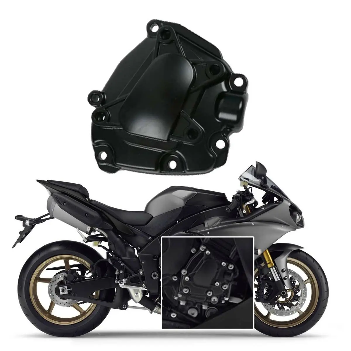 Кожух двигателя статора мотоцикла для YAMAHA YZF R1 2009-2014 2010 2011 2012 2013 | Автомобили и