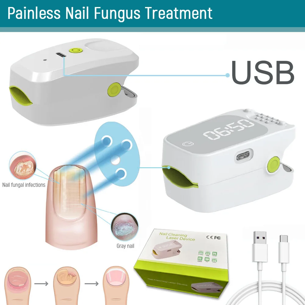 905NM Nail Fungus Laser Nail Treatments Device USB Charging Light Therapy for Fingernails and Toenails Onychomycosis Cure Machin
905NM Nail Fungus Laser Nail Treatments Device USB Charging Light Therapy for Fingernails and Toenails Onychomycosis Cure Machin