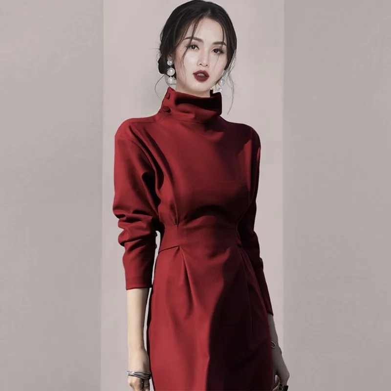 WTIANYUW 2021 Women Autumn High Waist Up With Belt Stand Collar Long Dress Winter Basic Matching Plus Size Female Colothes
WTIANYUW 2021 Women Autumn High Waist Up With Belt Stand Collar Long Dress Winter Basic Matching Plus Size Female Colothes