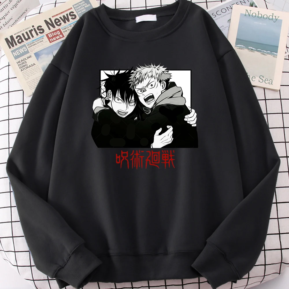 Jujutsu Kaisen Itadori Yuji Fushiguro Megumi Hoodie Harajuku Clothing High Quality Tracksuits Man Casual Fleece Sweatshirt Male
Jujutsu Kaisen Itadori Yuji Fushiguro Megumi Hoodie Harajuku Clothing High Quality Tracksuits Man Casual Fleece Sweatshirt Male
