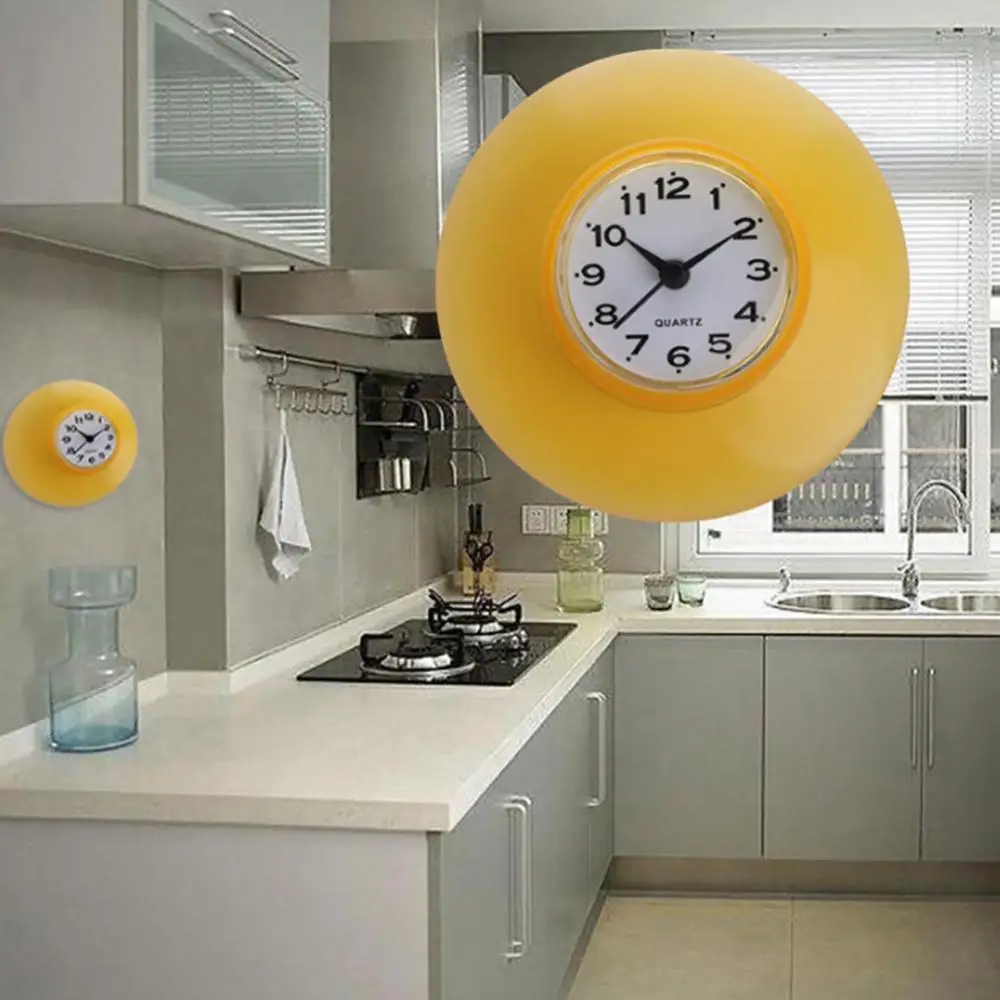 Cute Round Wall Decor Wall Clock Waterproof Bathroom Kitchen Suction Cup Refrigerator Wall Clock Decor Wall Decoration 8.5*3.8cm
Cute Round Wall Decor Wall Clock Waterproof Bathroom Kitchen Suction Cup Refrigerator Wall Clock Decor Wall Decoration 8.5*3.8cm