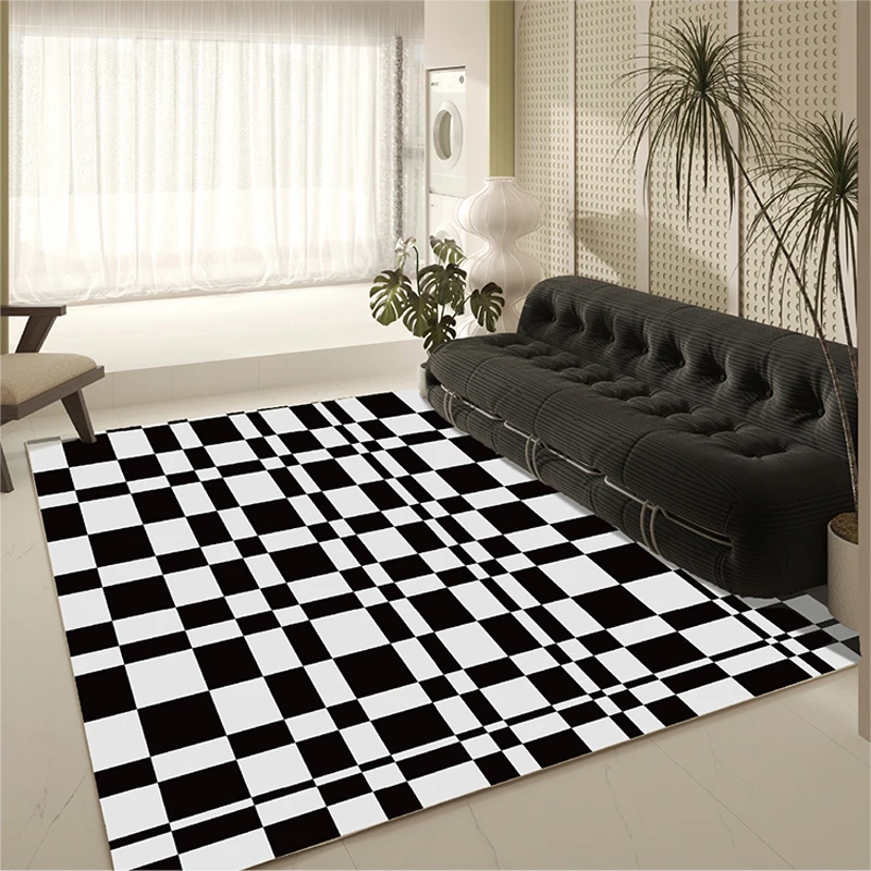 Simple Ins Style Checkerboard Rug Light Luxury Bedroom Decor Carpet Modern Living Room Decoration Rugs Large Area Study Carpets
Simple Ins Style Checkerboard Rug Light Luxury Bedroom Decor Carpet Modern Living Room Decoration Rugs Large Area Study Carpets