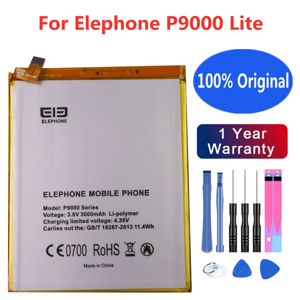 

High Quality Original Replacement Battery For Elephone P9000 Lite 3000mAh Smartphone Battery Bateria + Tools + Tracking Number