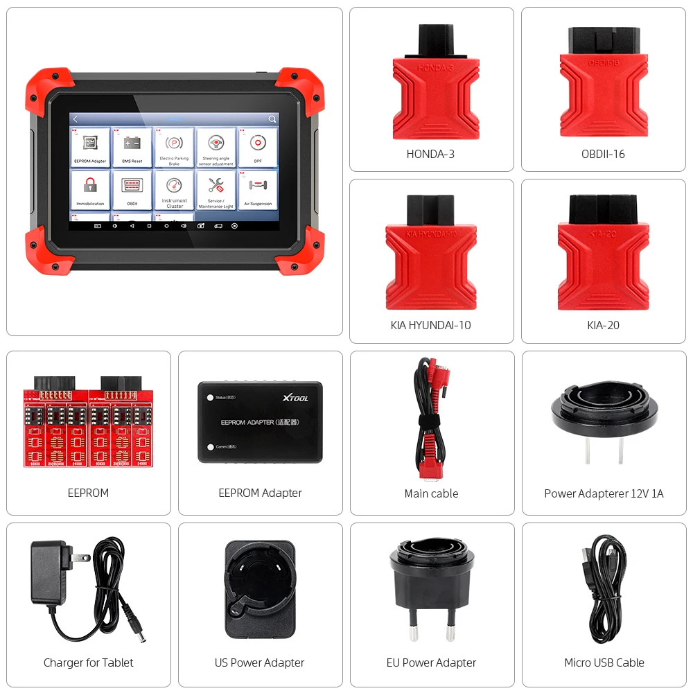 X100 PAD Car Key Programer OBD2 Diagnostic Scanner Automotive Code Reader IMMO EPB DPF BMS 24 Reset Function Free Update Online
X100 PAD Car Key Programer OBD2 Diagnostic Scanner Automotive Code Reader IMMO EPB DPF BMS 24 Reset Function Free Update Online