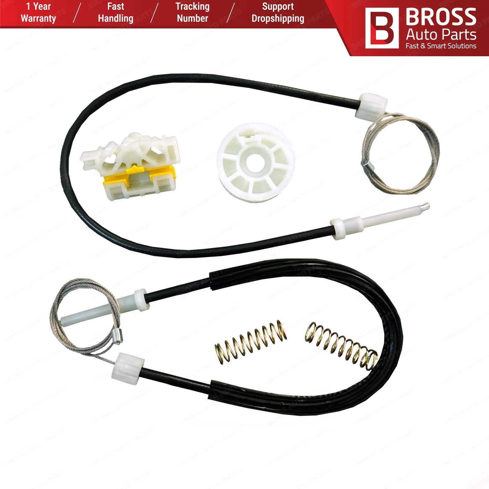 Bross автозапчасти BWR5096 электрическая мощность регулятор окна Ремонтный комплект