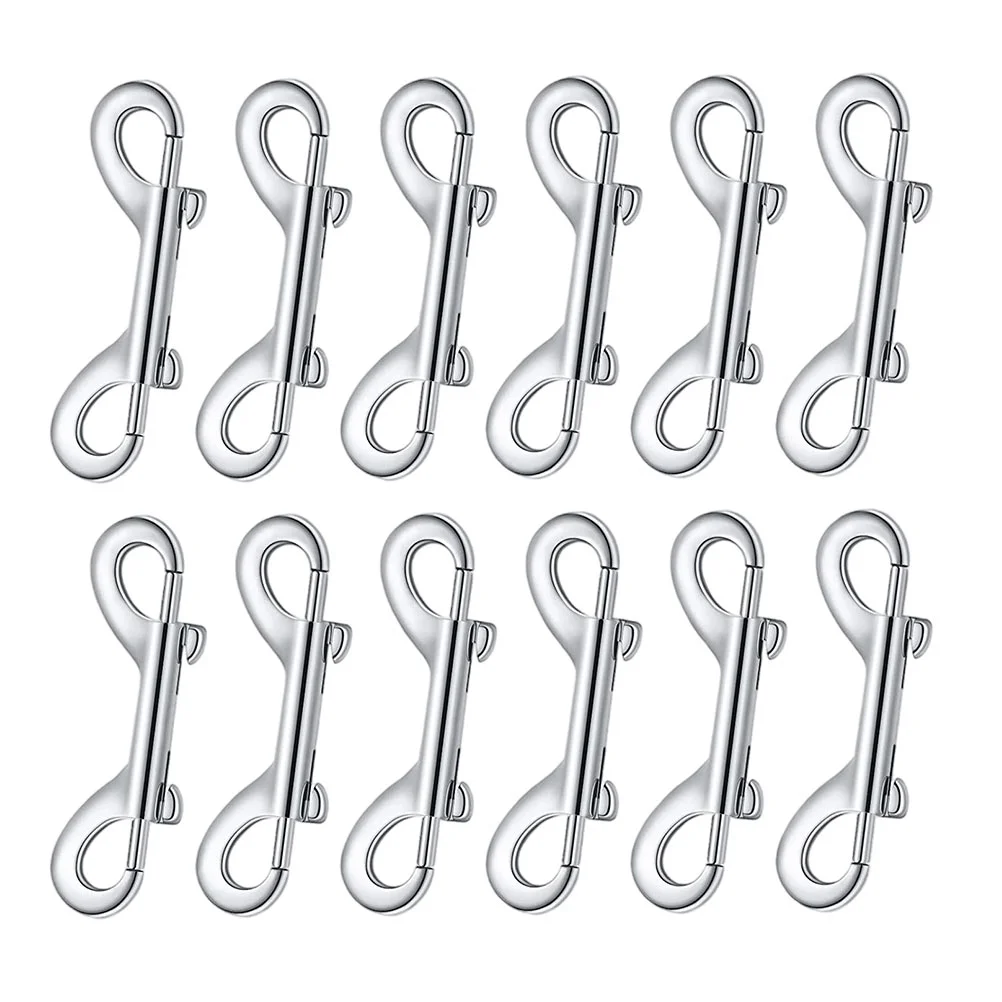 12pcs Stainless Steel Double Headed Hook Double Ended Bolt Snap Accessory Diving Sports Home Outdoor
12pcs Stainless Steel Double Headed Hook Double Ended Bolt Snap Accessory Diving Sports Home Outdoor