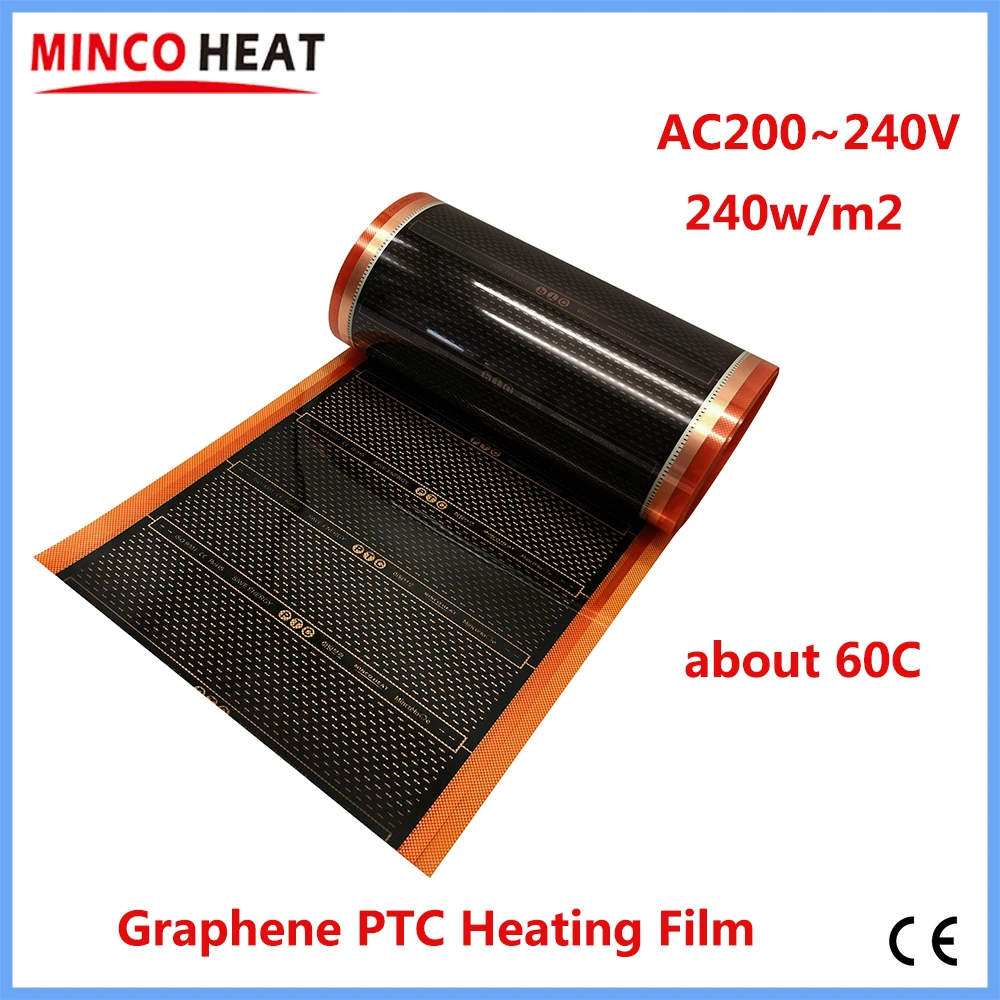 MINCO HEAT Graphene PTC 240 Вт/м² нагревательная пленка для теплого пола
MINCO HEAT Graphene PTC 240 Вт/м² нагревательная пленка для теплого пола