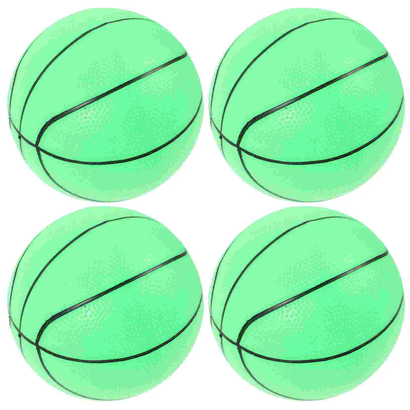 

1 комплект детских светящихся баскетбольных пластиковых баскетбольных мячей, Детские тренировочные баскетбольные мячи с насосом