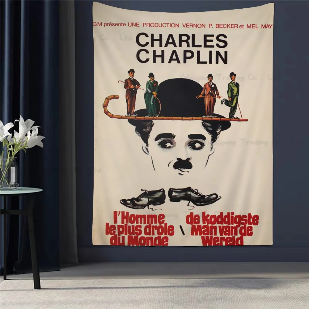 Funny C-Chaplins Printed Large Wall Tapestry Hanging Tarot Hippie Rugs Dorm Art Home Decor