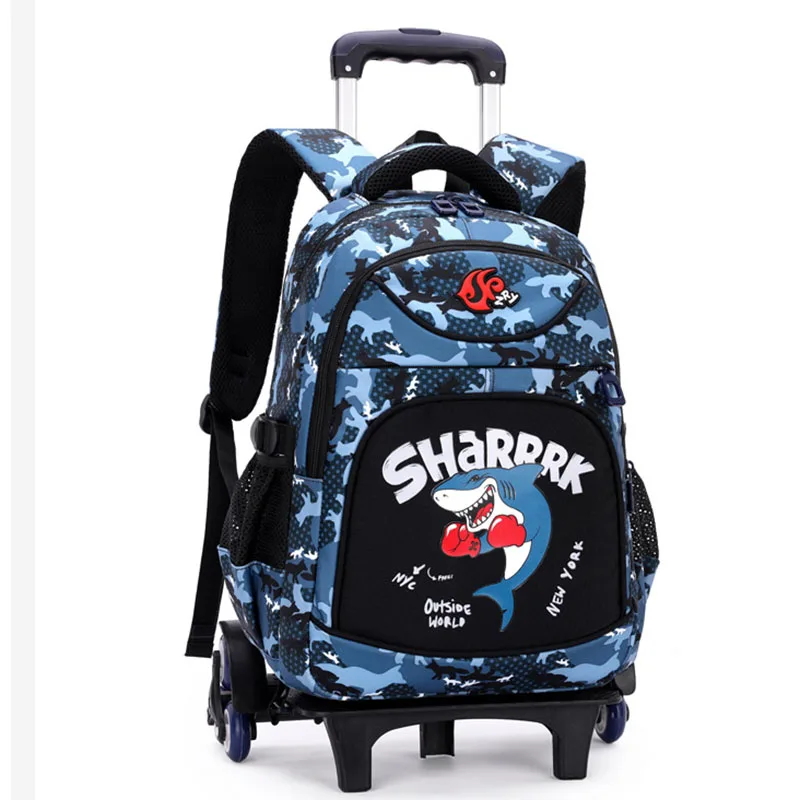 

New School Bags for Boys Backpack with Wheels Mochilas Escolares Trolley Mochila Infantil Escolar Waterproof Sac A Dos Enfant
