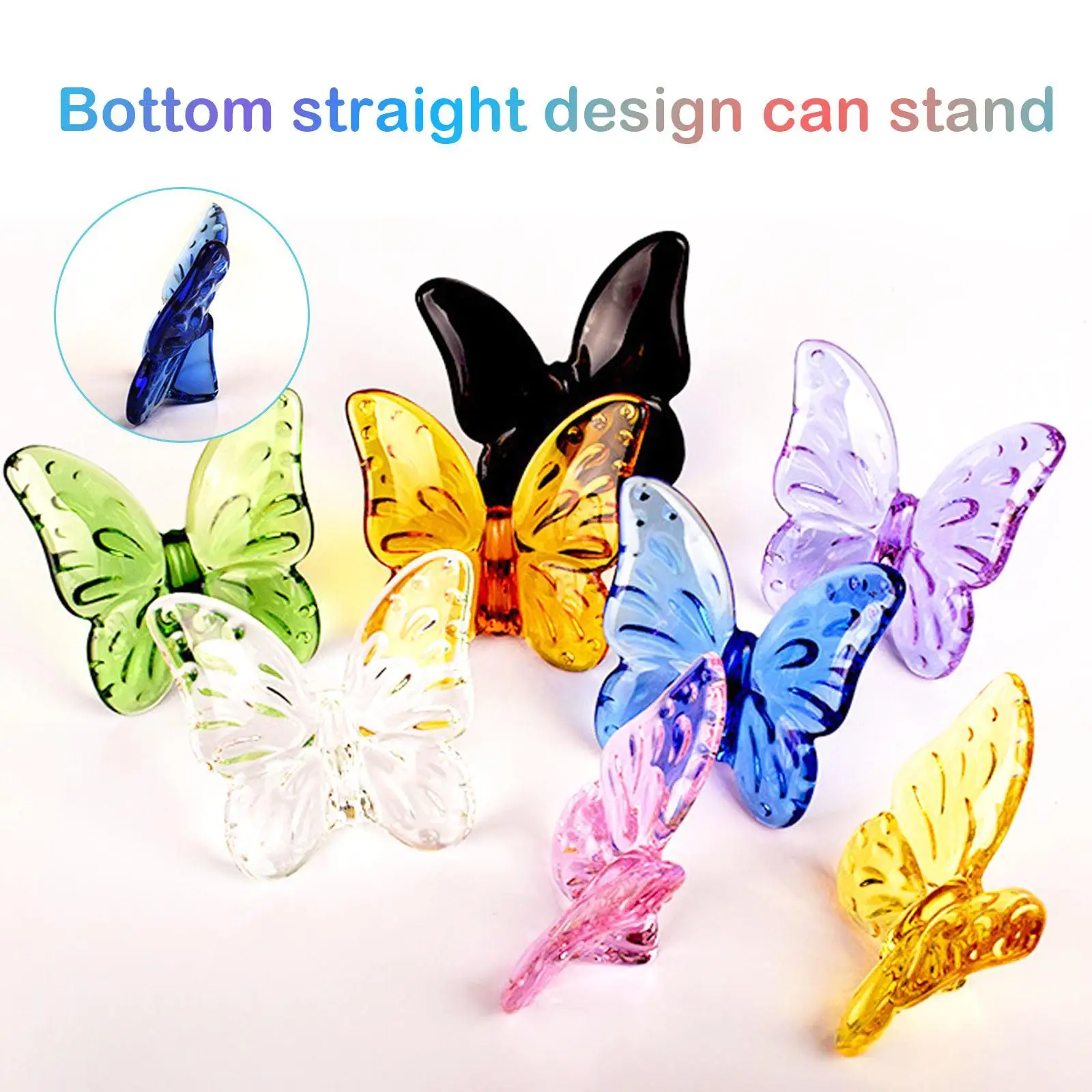 Glass Crystal Papillon Lucky Butterfly Ornaments Glints Vibrantly with Bright Color Decorations Home Decoration Crafts Gifts
Glass Crystal Papillon Lucky Butterfly Ornaments Glints Vibrantly with Bright Color Decorations Home Decoration Crafts Gifts