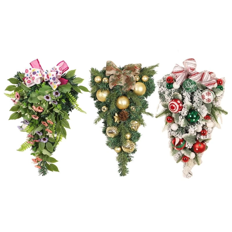 Искусственная Рождественская елка вверх дном, венок на входную дверь, гирлянда, товары Вечерние
Искусственная Рождественская елка вверх дном, венок на входную дверь, гирлянда, товары Вечерние