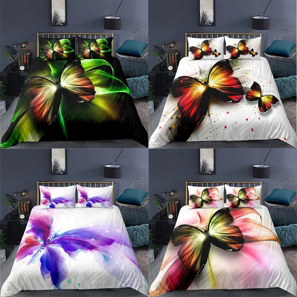 3D Printed Butterfly Bedding Set Duvet Cover Twin Full King Queen Size Comforter Covers Bedroom Bedding Sets Home Textile
3D Printed Butterfly Bedding Set Duvet Cover Twin Full King Queen Size Comforter Covers Bedroom Bedding Sets Home Textile