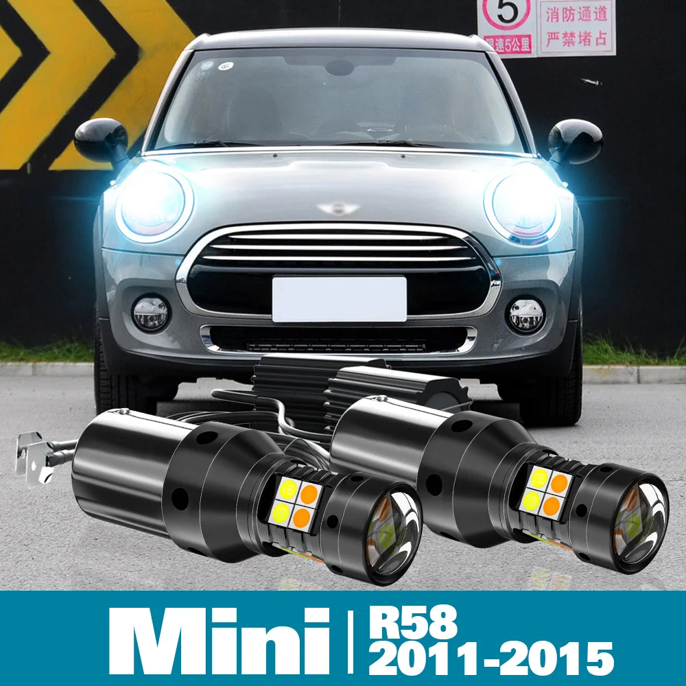2pcs LED Dual Mode Turn Signal+Daytime Running Light DRL Canbus For Mini Coupe R58 Accessories 2011-2015 2012 2013 2014
2pcs LED Dual Mode Turn Signal+Daytime Running Light DRL Canbus For Mini Coupe R58 Accessories 2011-2015 2012 2013 2014