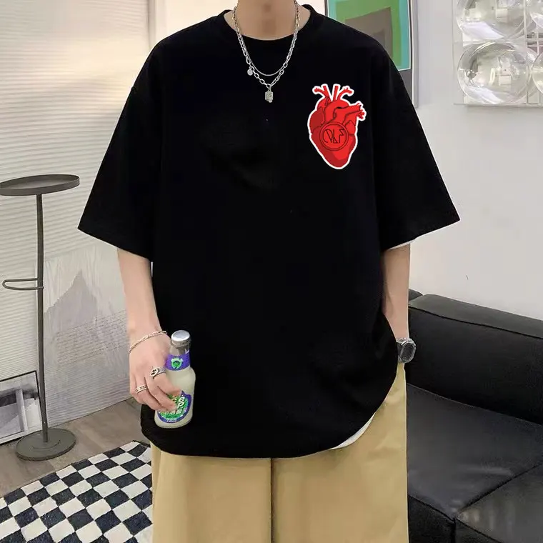 NLP Heart Tshirt Tops Men Women Hip Hop Oversized Aesthetic Tees Short Sleeve Unisex Casual Loose Comfortable T-shirt Streetwear
NLP Heart Tshirt Tops Men Women Hip Hop Oversized Aesthetic Tees Short Sleeve Unisex Casual Loose Comfortable T-shirt Streetwear