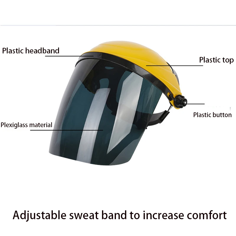 Anise Protective face shield transparent face shield electric welder face shield head-mounted portable welding face shield
Anise Protective face shield transparent face shield electric welder face shield head-mounted portable welding face shield