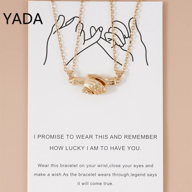 YADA Creative New Two-handed Holding Magnetic Buckle Couple Necklace Magnet Attracting Pendant Necklace Valentine's Day SE220001
YADA Creative New Two-handed Holding Magnetic Buckle Couple Necklace Magnet Attracting Pendant Necklace Valentine's Day SE220001
