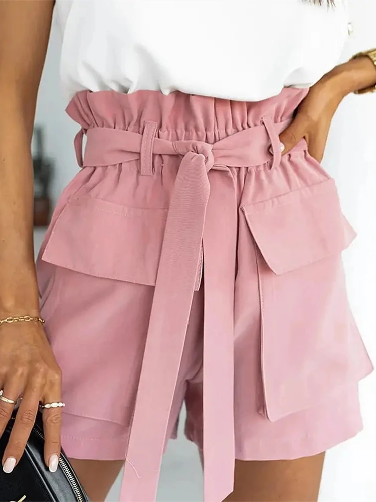 Mandylandy Women Elegant Summer Frill Hem Pocket Decor High Waist Shorts With Belt Fashion Y2K Straight Shorts Streetwear
Mandylandy Women Elegant Summer Frill Hem Pocket Decor High Waist Shorts With Belt Fashion Y2K Straight Shorts Streetwear