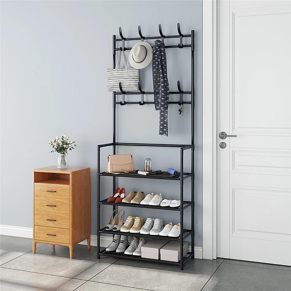 Floor Standing Coat Rack Clothes Hanger Shoes Storage Rack Wardrobe Clothing Drying Racks Shoes Holder Furniture Hanger
Floor Standing Coat Rack Clothes Hanger Shoes Storage Rack Wardrobe Clothing Drying Racks Shoes Holder Furniture Hanger