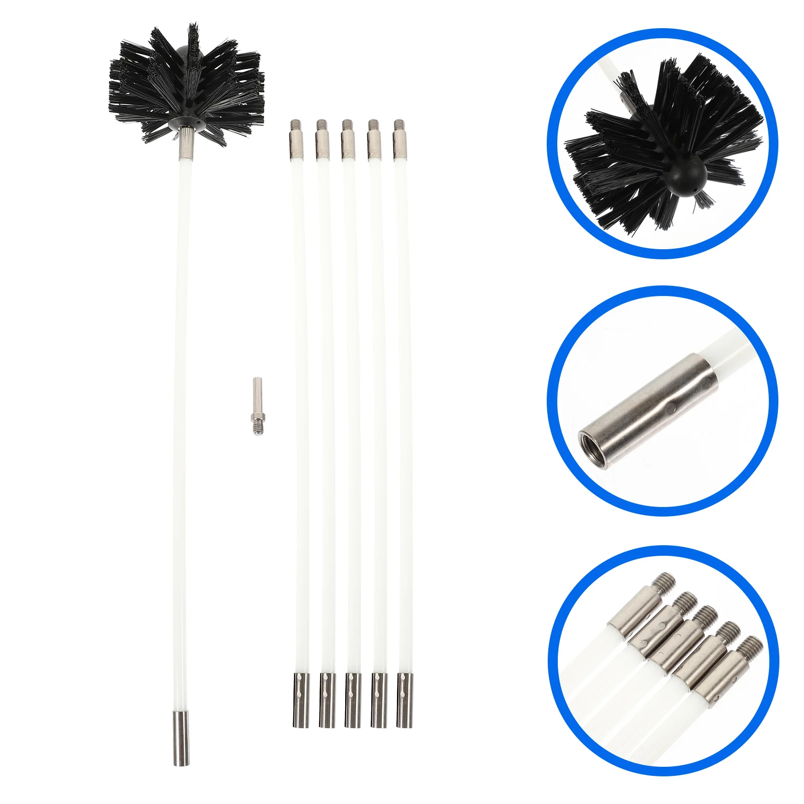 Chimney Brush Cleaning Kit Dryer Duct Sweep Tools Brushes Vent Air Rods Cleaner Rod Fireplace Flexible System Pipeline Lint
Chimney Brush Cleaning Kit Dryer Duct Sweep Tools Brushes Vent Air Rods Cleaner Rod Fireplace Flexible System Pipeline Lint