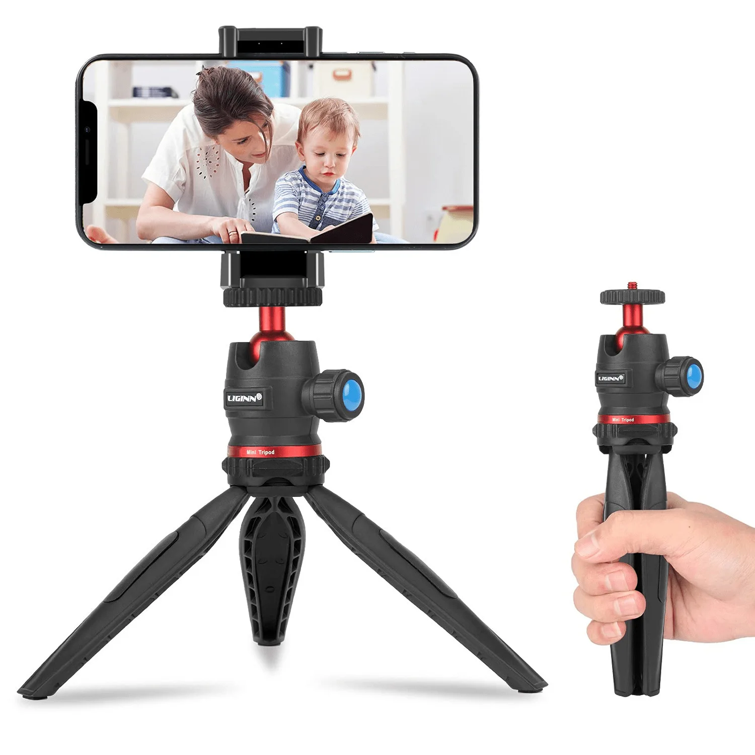 Portable iPhone holder mobile phone micro single camera mini desktop tripod adjustable selfie lever for live broadcast
Portable iPhone holder mobile phone micro single camera mini desktop tripod adjustable selfie lever for live broadcast