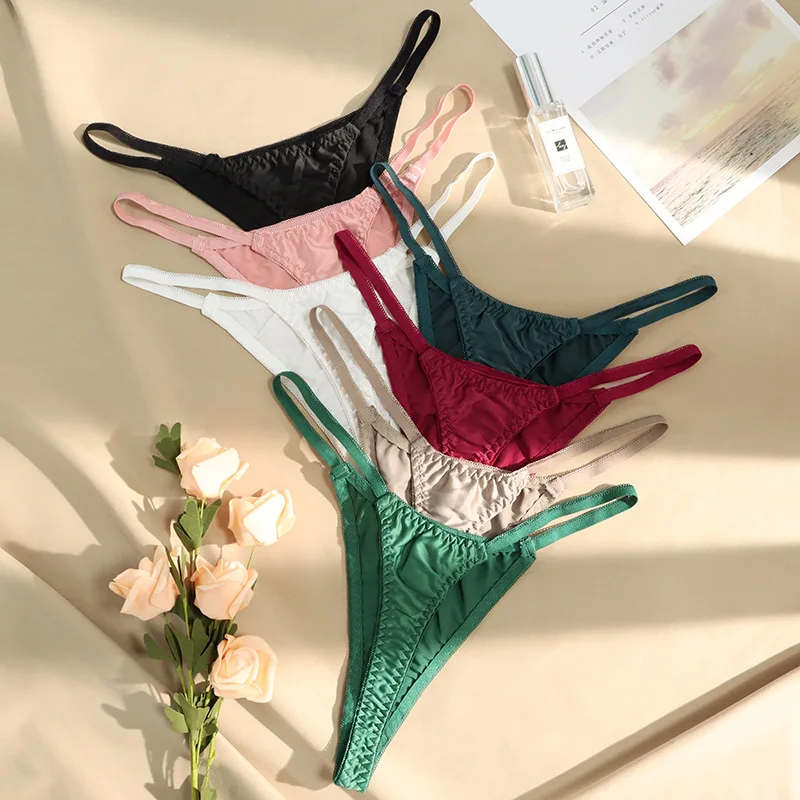 TECHOME Girls Women Satin Thongs 2022 European and American Sports Erotic G-string Ladies Panties T-pants Traceless Lingerie
TECHOME Girls Women Satin Thongs 2022 European and American Sports Erotic G-string Ladies Panties T-pants Traceless Lingerie